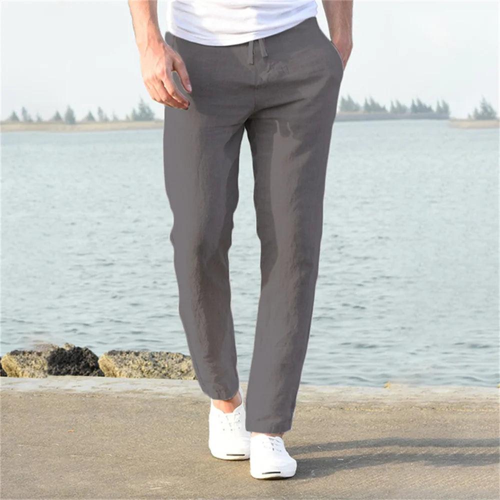 Calça Masculina de Linho Retrô