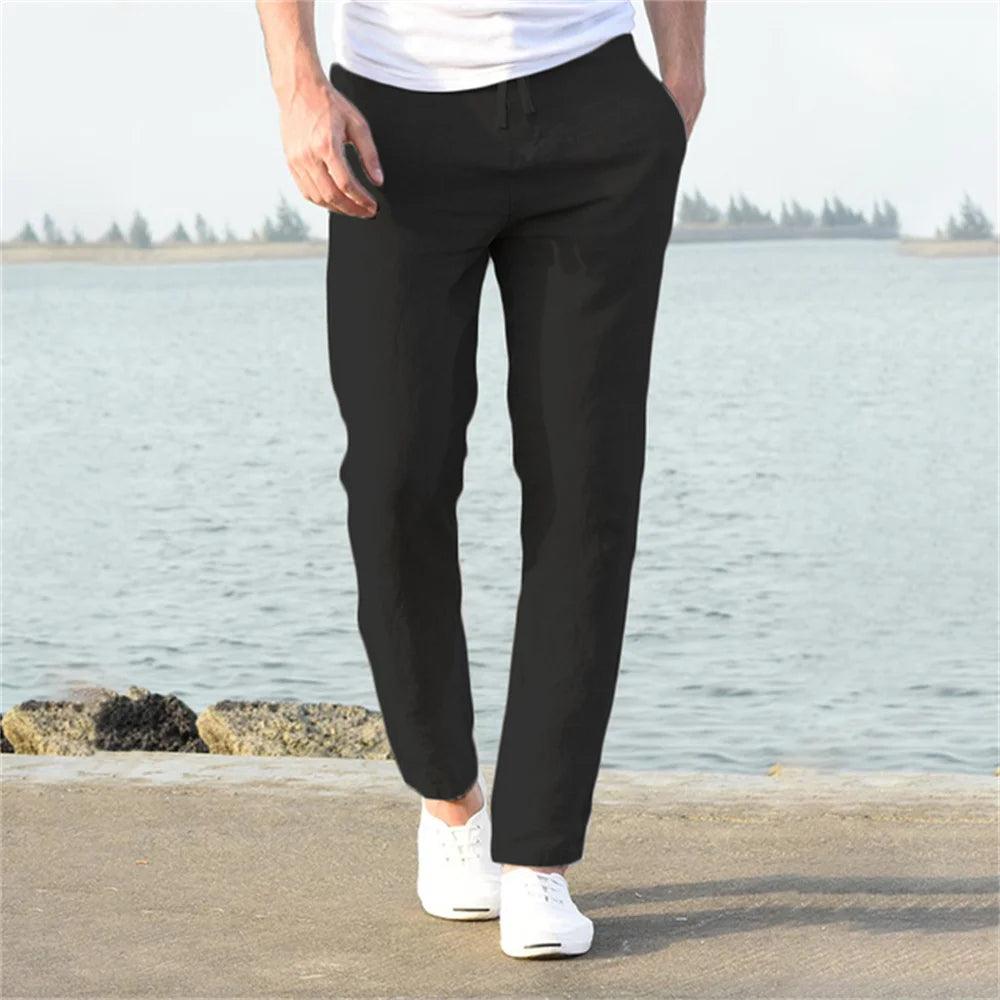 Calça Masculina de Linho Retrô