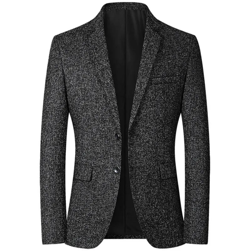 Blazer de Poliester Casual Masculino - Business Men