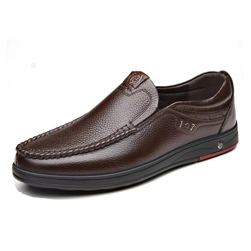 Sapato Mocassim de Couro Masculino - Classic Comfort