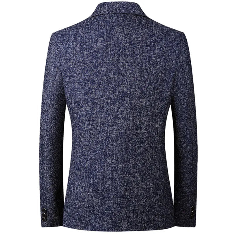 Blazer de Poliester Casual Masculino - Business Men