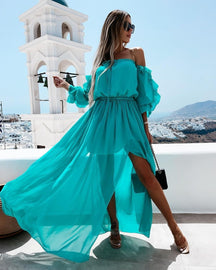 Vestido Longo Tomara que Caia Boho Chiffon