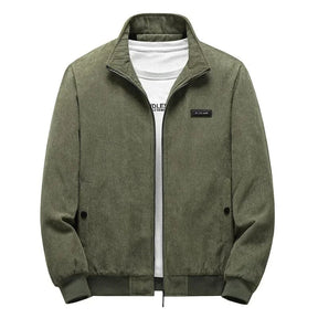 Jaqueta Casual de Inverno Masculina Peluciada Manga Longa