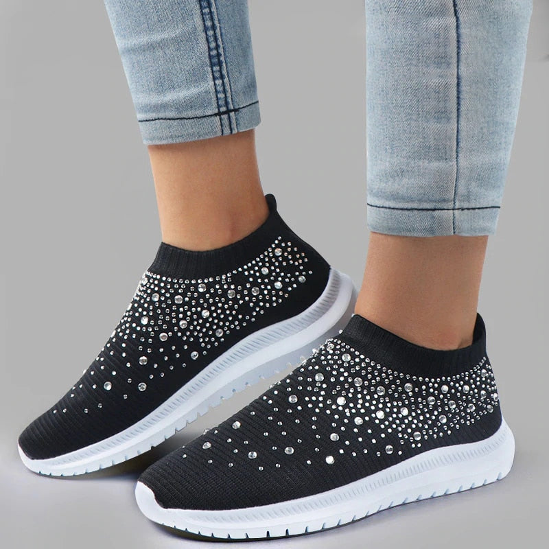 Tênis Feminino Com Strass